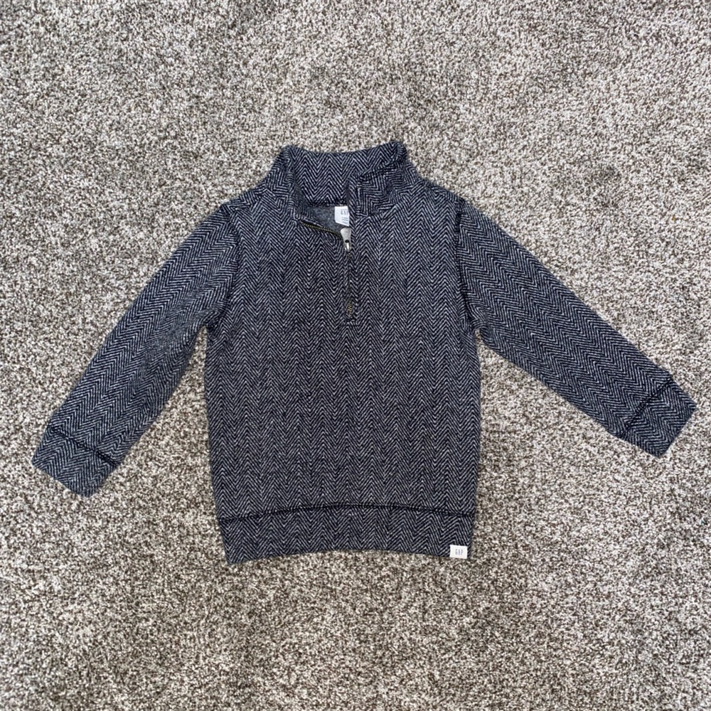 GAP Kids' Blue Herringbone Jumpsuit